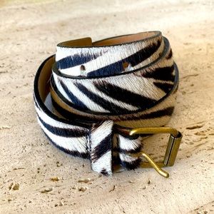 EUC Streets Ahead Leather & calf hair belt